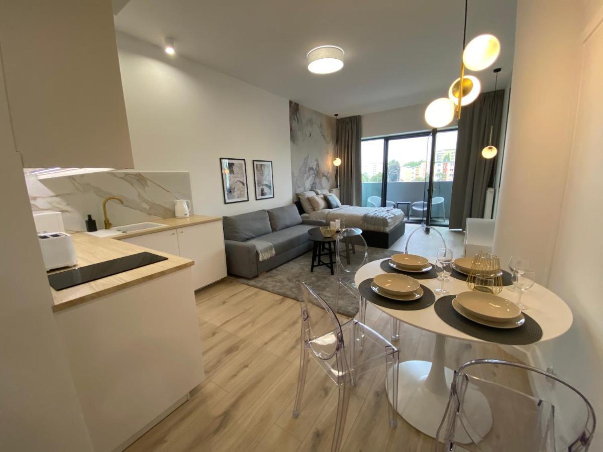 Apartamenty Hanza Tower Gold Szczecin Exteriör bild