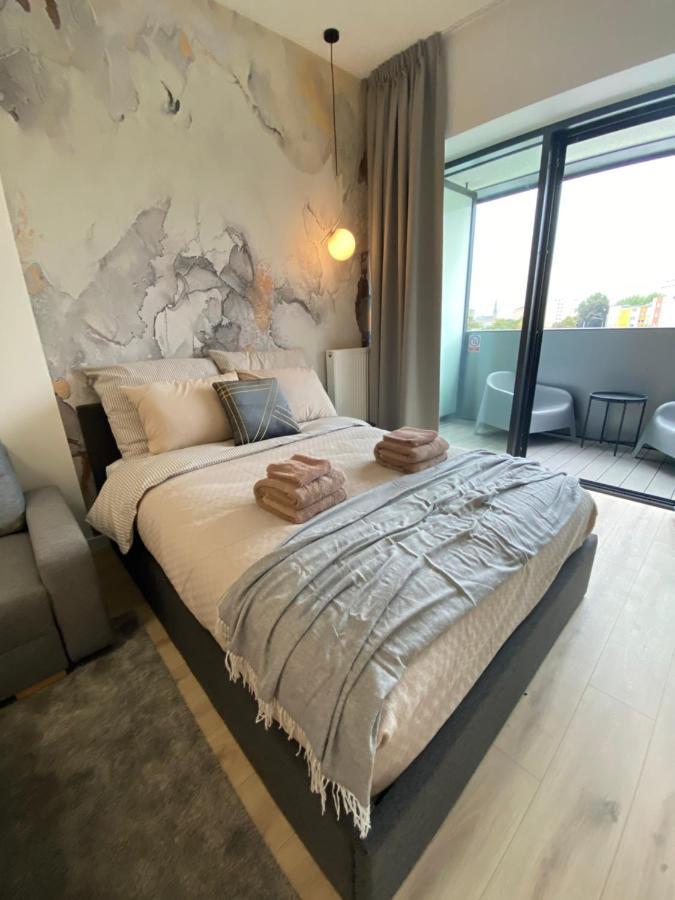 Apartamenty Hanza Tower Gold Szczecin Exteriör bild